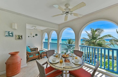 Oistins Condo | #302 Oceanview beachfront Maxwell Beach Villas