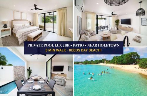 Gibbes House | Walk to Beach New Elegant 3BR Villa with Pool