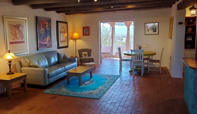 ADOBE CASITA ON ART GALLERY COMPOUND in Santa Fe