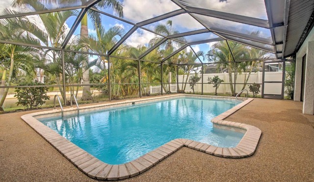 Airy Cape Coral Home with Dock, Private Lanai and Pool in Cape Coral