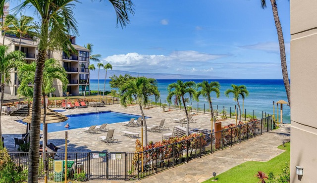 Aston Kaanapali Shores: Ocean and Beach Just Steps Away Unit 203 2BR 2BA in Lahaina