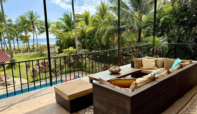 Beachfront Villa CocoSol Private Pool Peaceful Oceanfront Getaway in Esterillos Oeste