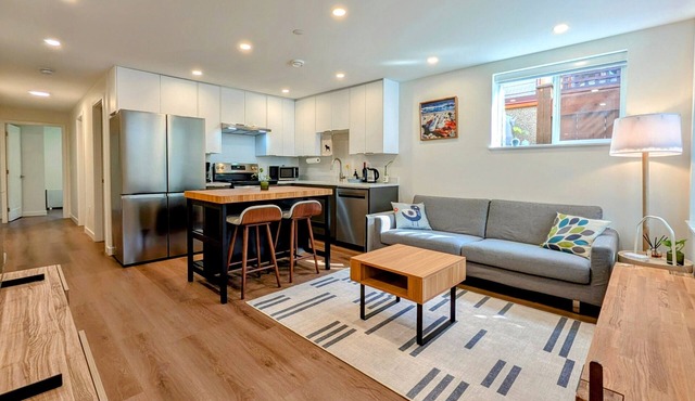 Bright 2-Bed Ground Suite | Steps to PNE & Transit in Vancouver