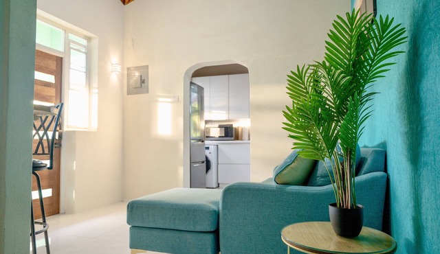 🌴 Couples Hideaway, King Bed- 5 Mins to Beach & Oistins- Golden Teal