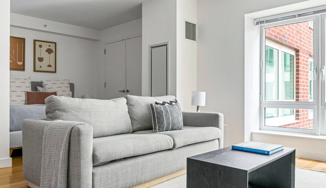 Dapper Back Bay Studio, w/Gym, walk to Newbury St. by Blueground in Boston