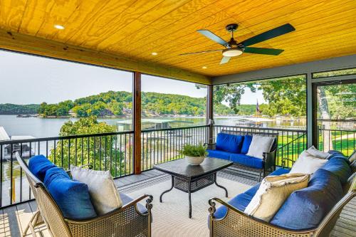 Dock & Water Slide: Family Lake of the Ozarks Home in Sunrise Beach