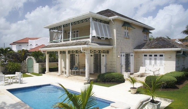 Gorgeous traditional style Bajan Villa overlooking the sea at Sharks Hole Beach.
