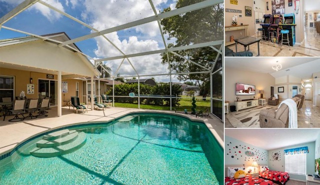 Near to Disney/Large Yard/Private pool/Quiet Community in Davenport