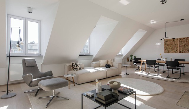 Penthouse, Presidential Suite, perfect location, open fire place in München