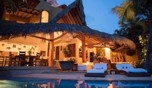 Villa Encantada at Pacific Vacation | StayPV Oceanfront Luxury with Staff in Zihuatanejo