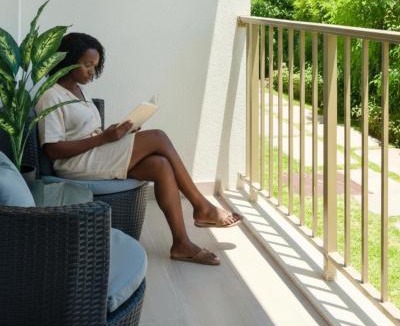 Little Battaleys Apartment | Modern 2BR Beachside Haven Ground Floor and Pool